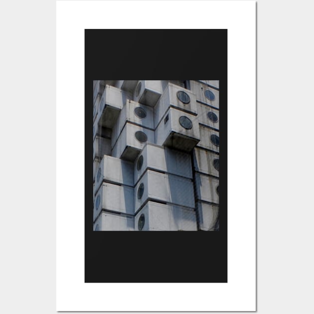 Nakagin Capsule Tower Tokyo Japan Architecture Wall Art by softbluehum